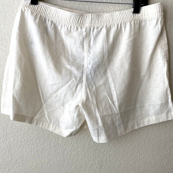 Allbirds Women Sz L Natural White Cream Hemp Blend Pull On TreeBD Camp Short NWT - Picture 2 of 6